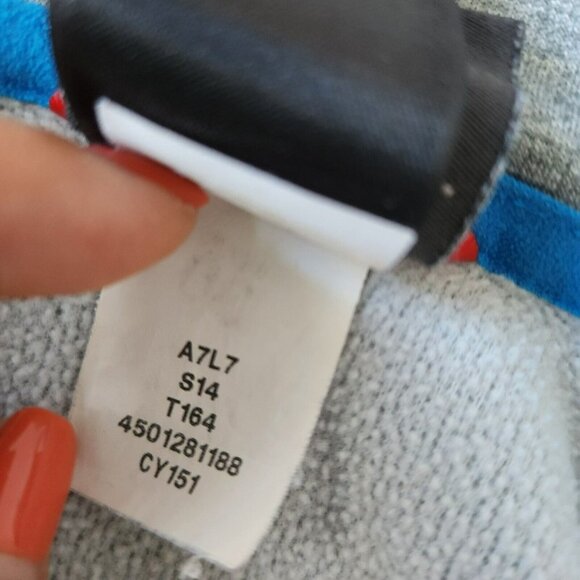 The North Face Pullover Sweatshirt Mens Gray Blue Accent Zipper Long Sleeve Sz M - Picture 13 of 16